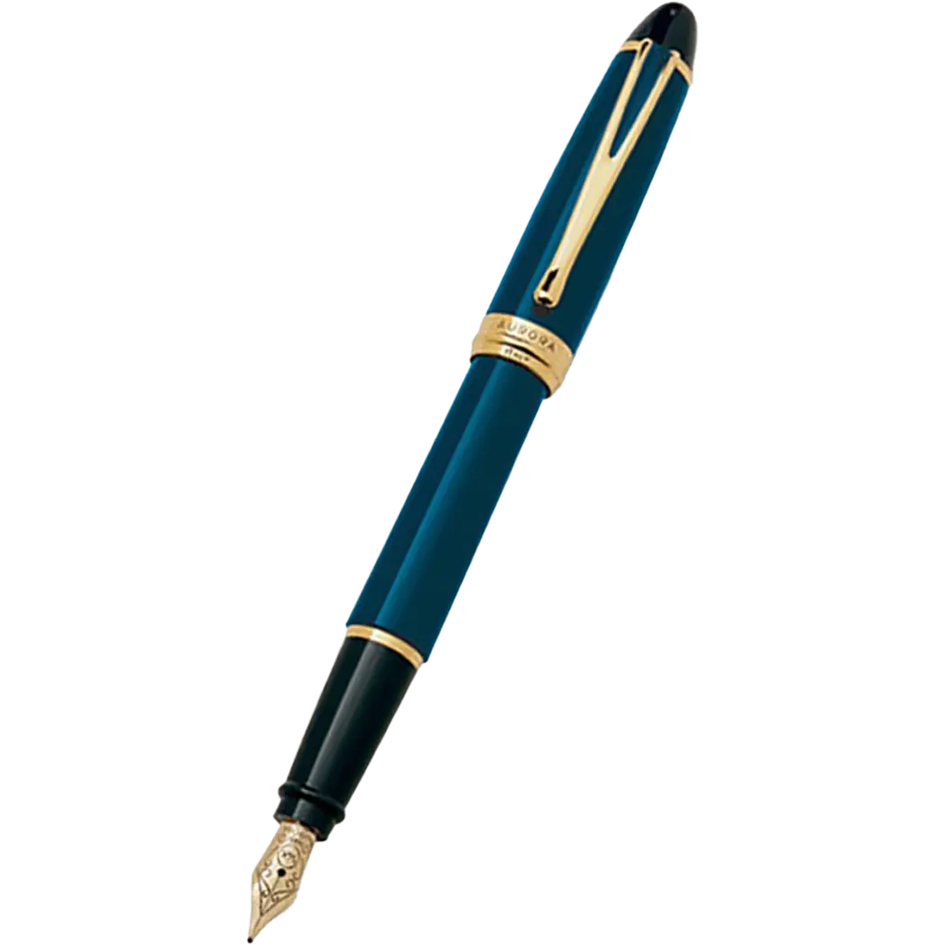 Aurora Ipsilon Deluxe Fountain Pen - Blue - 14K Gold Nib-Pen Boutique Ltd