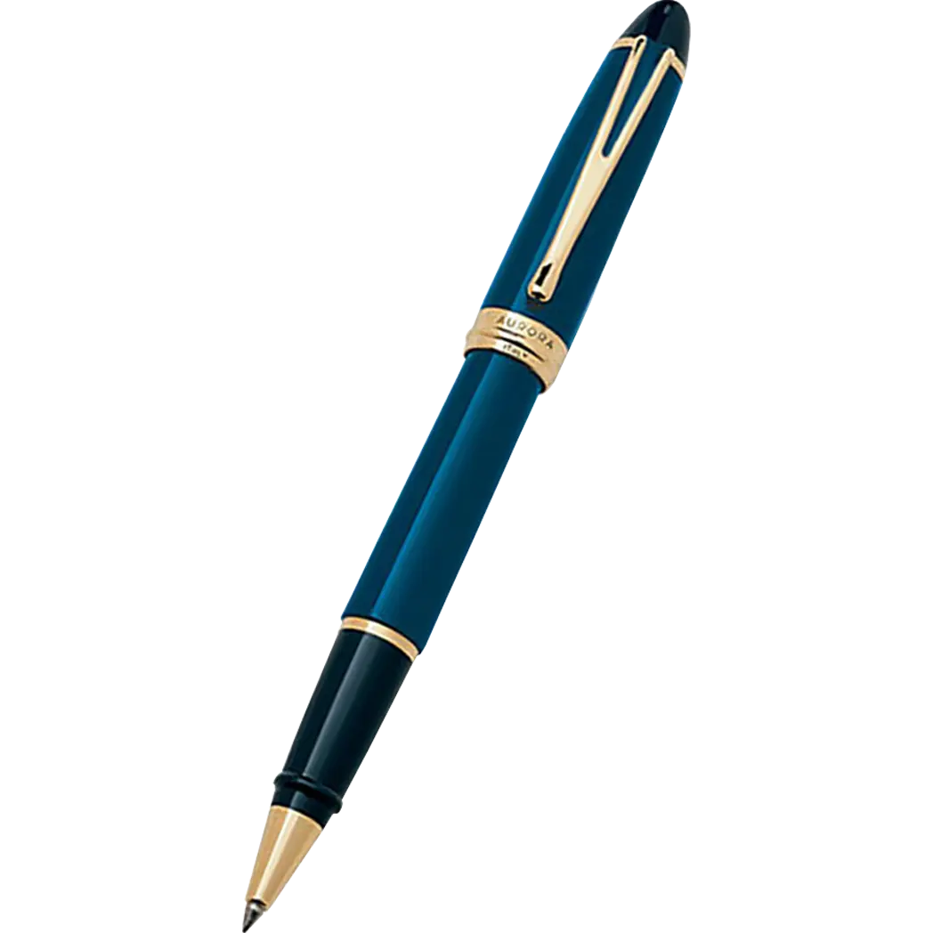 Aurora Ipsilon Deluxe Rollerball Pen - Blue-Pen Boutique Ltd