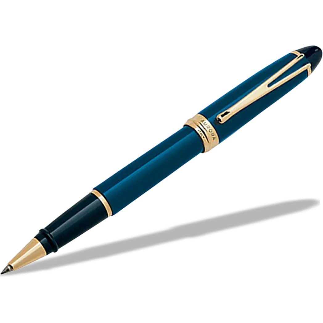 Aurora Ipsilon Deluxe Rollerball Pen - Blue-Pen Boutique Ltd