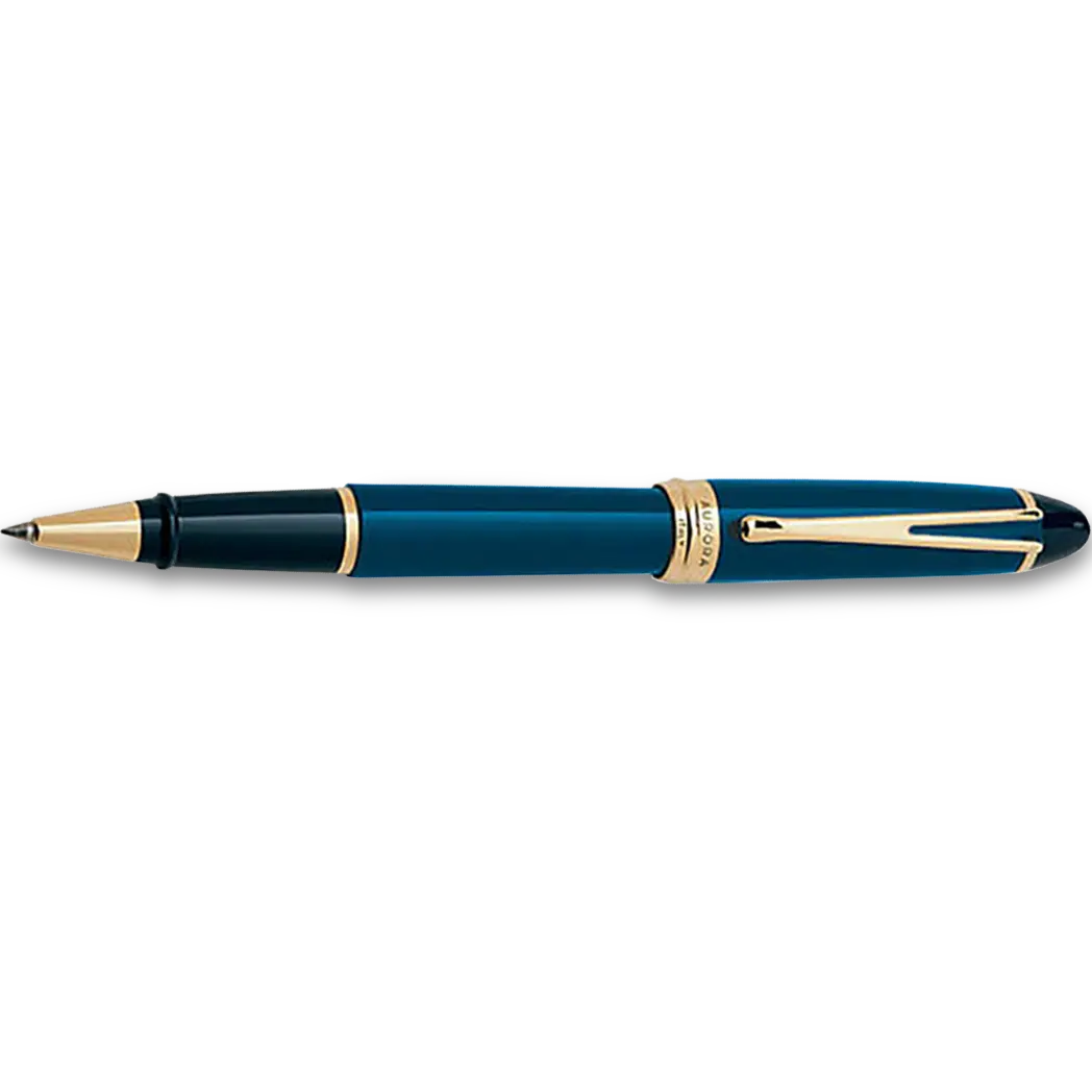 Aurora Ipsilon Deluxe Rollerball Pen - Blue-Pen Boutique Ltd