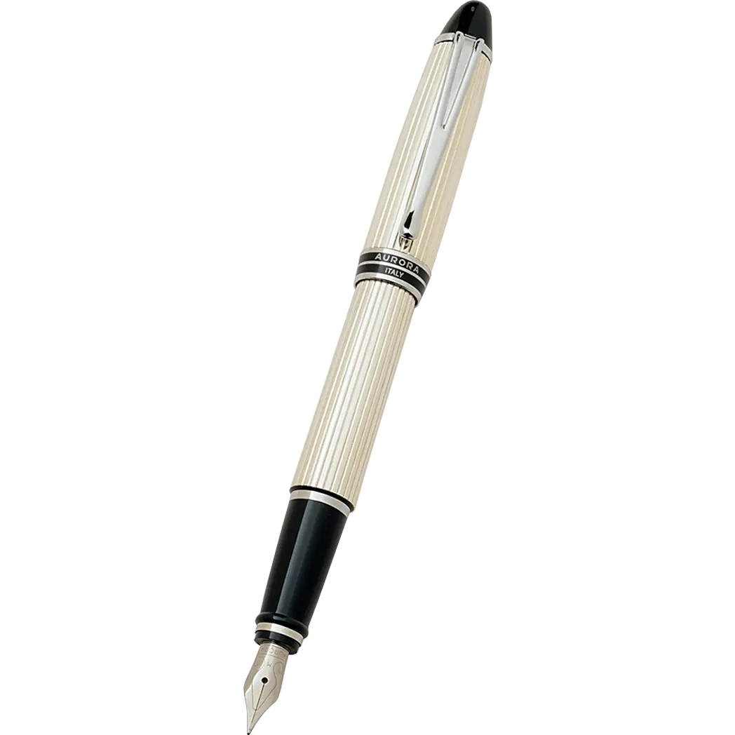 Aurora Ipsilon Fountain Pen - Sterling Silver-Pen Boutique Ltd