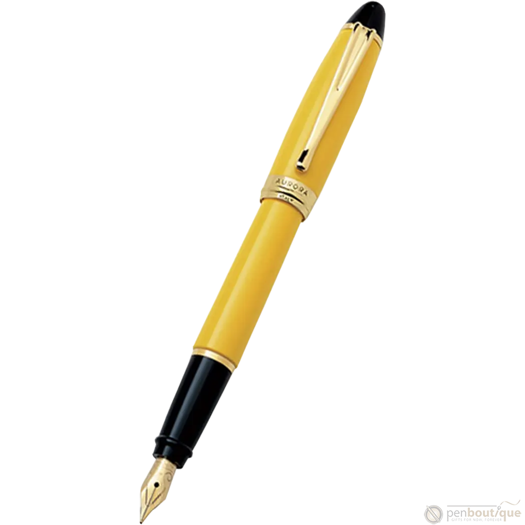 Aurora Ipsilon Fountain Pen - Yellow-Pen Boutique Ltd