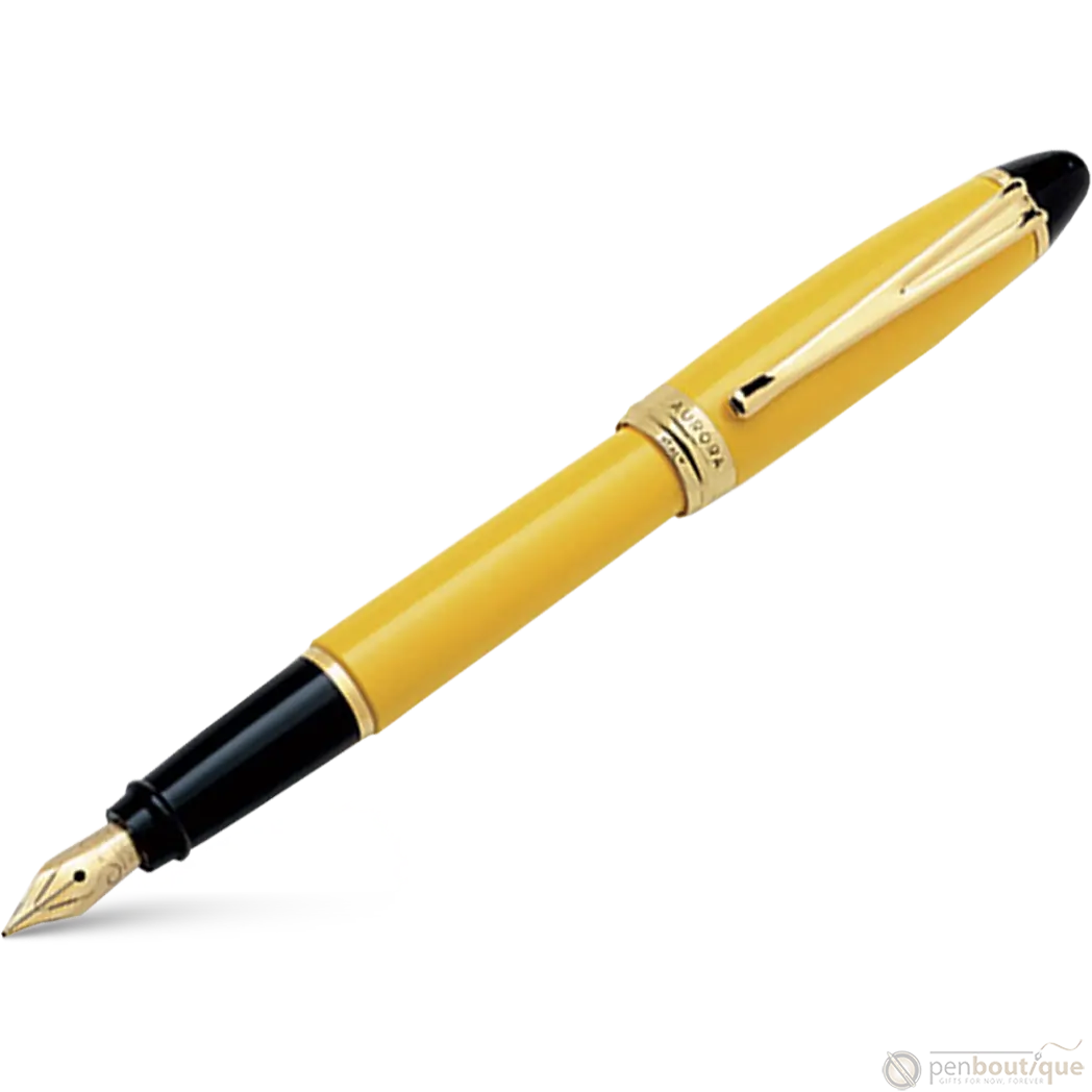 Aurora Ipsilon Fountain Pen - Yellow-Pen Boutique Ltd