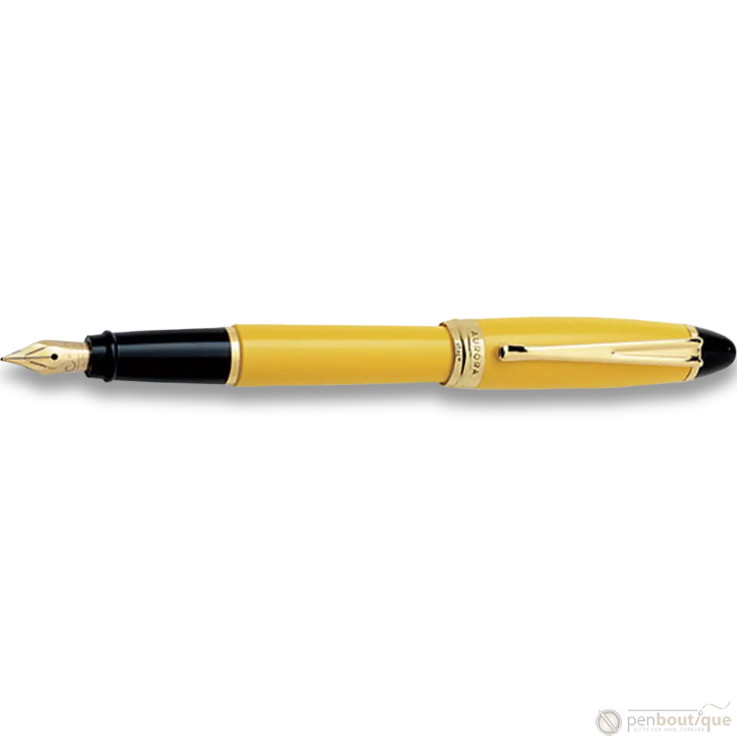 Aurora Ipsilon Fountain Pen - Yellow-Pen Boutique Ltd