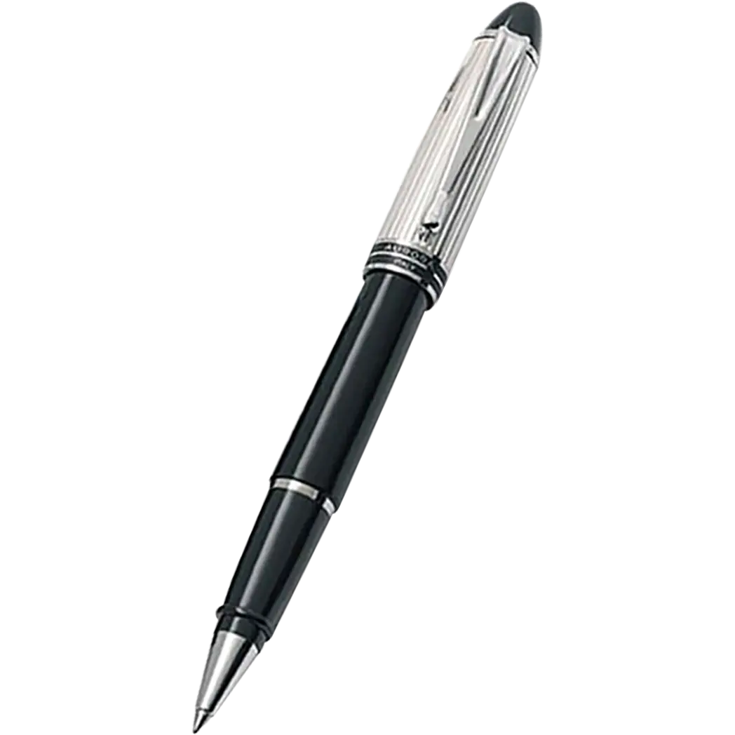 Aurora Ipsilon Rollerball Pen - Black - Sterling Silver Trim-Pen Boutique Ltd