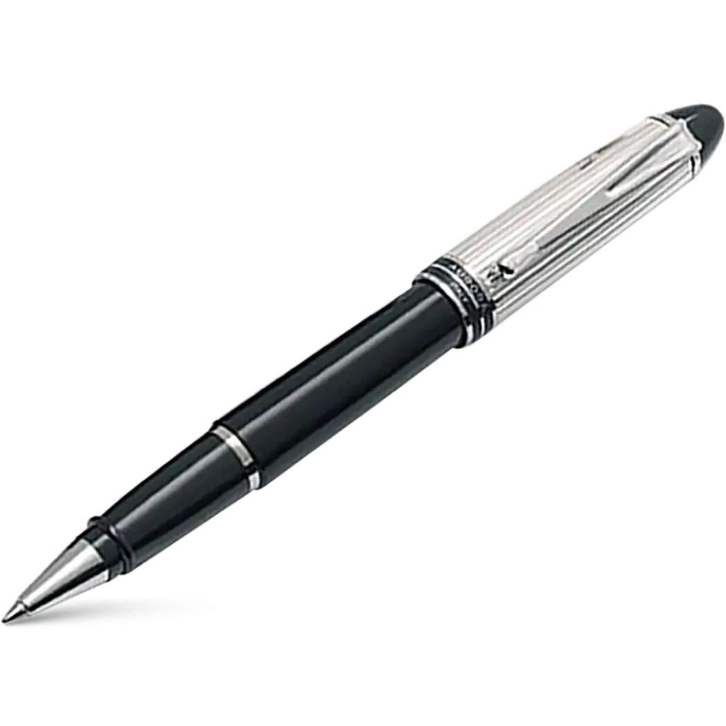 Aurora Ipsilon Rollerball Pen - Black - Sterling Silver Trim-Pen Boutique Ltd