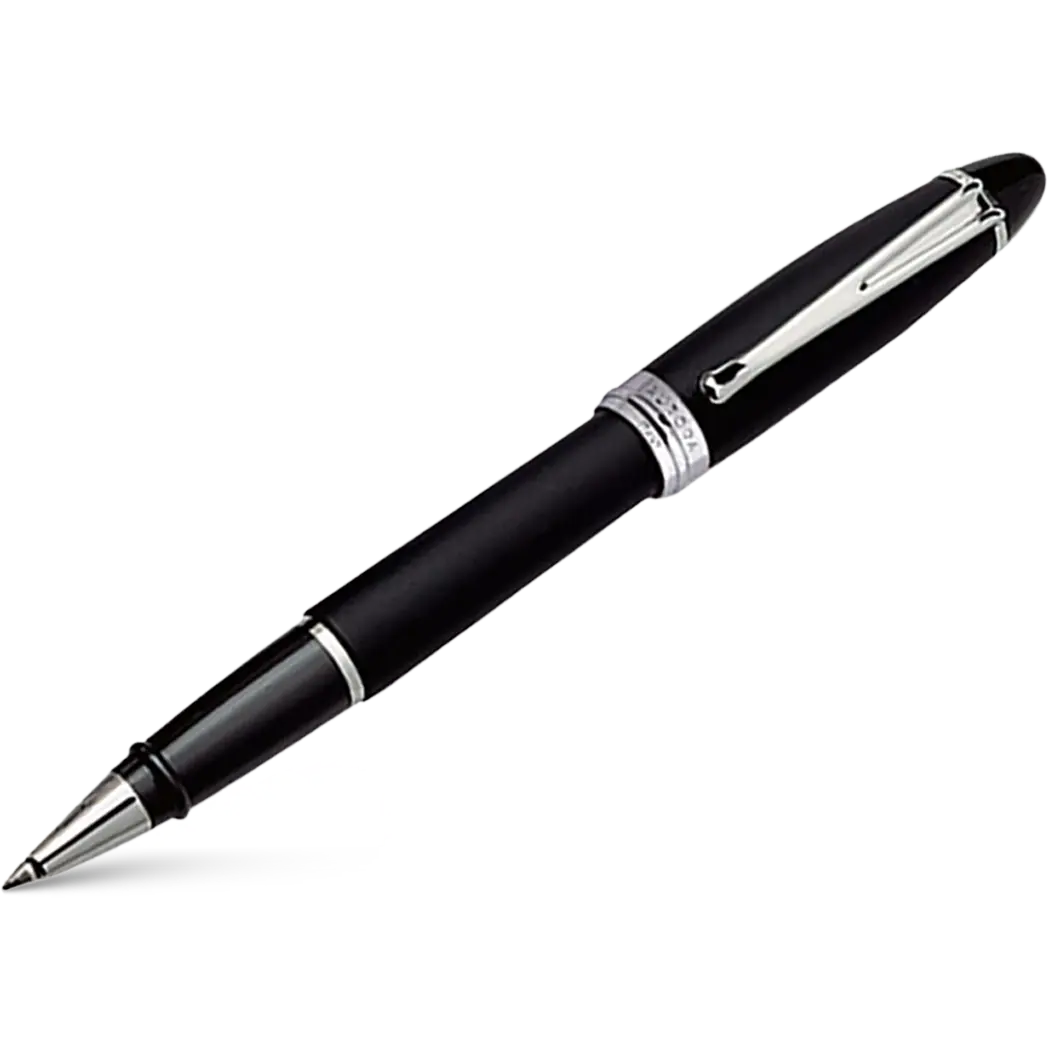Aurora Ipsilon Rollerball Pen - Satin Black-Pen Boutique Ltd