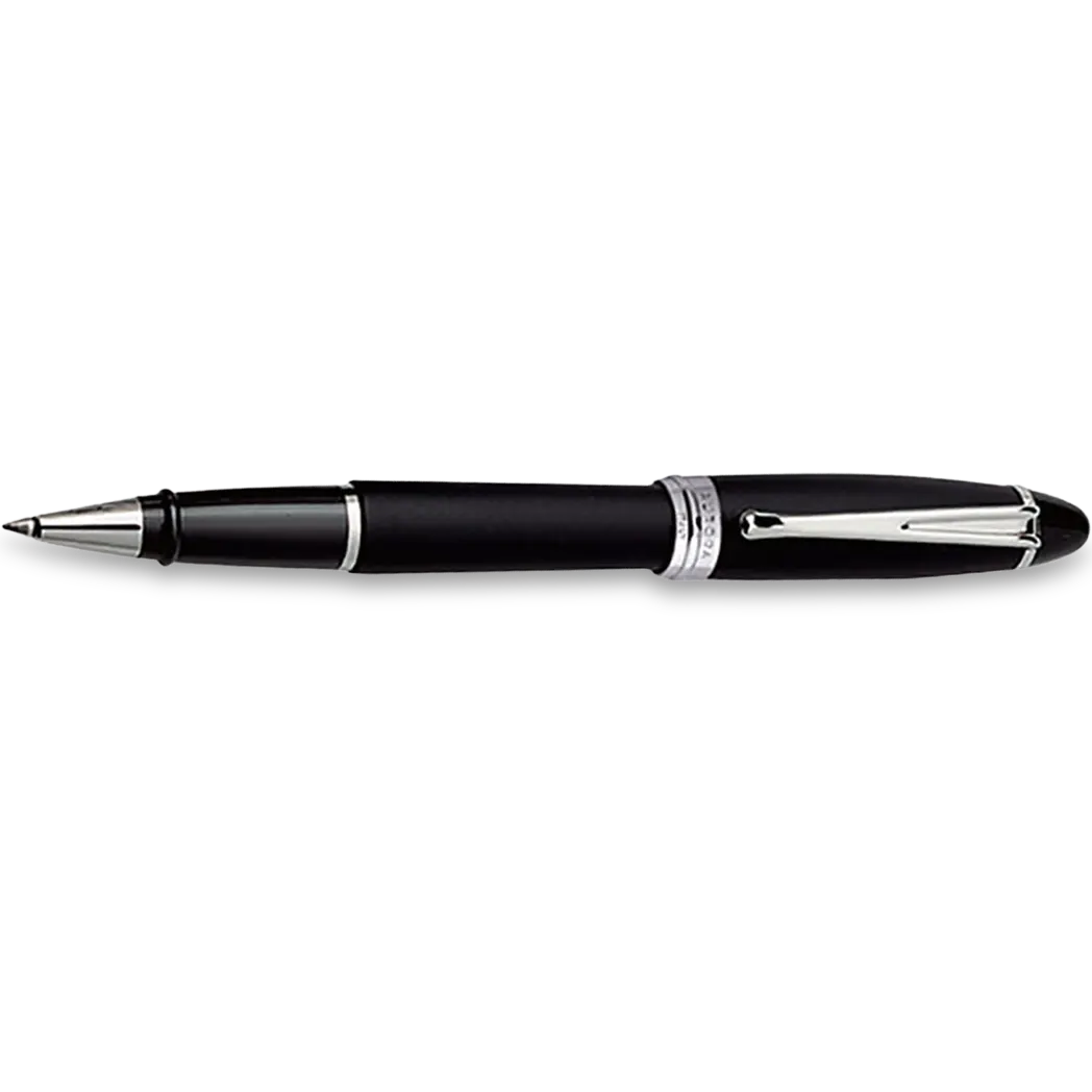 Aurora Ipsilon Rollerball Pen - Satin Black-Pen Boutique Ltd