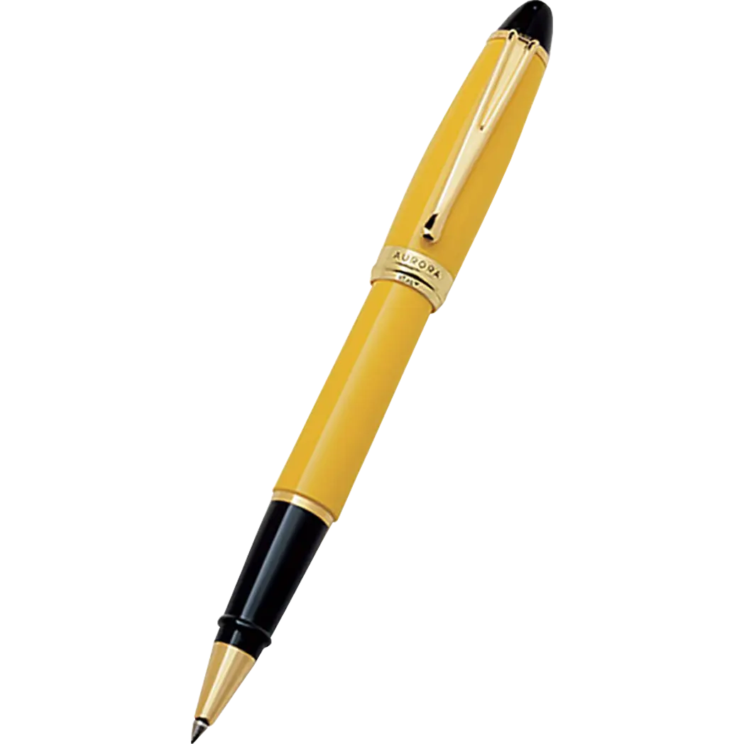 Aurora Ipsilon Rollerball Pen - Yellow-Pen Boutique Ltd