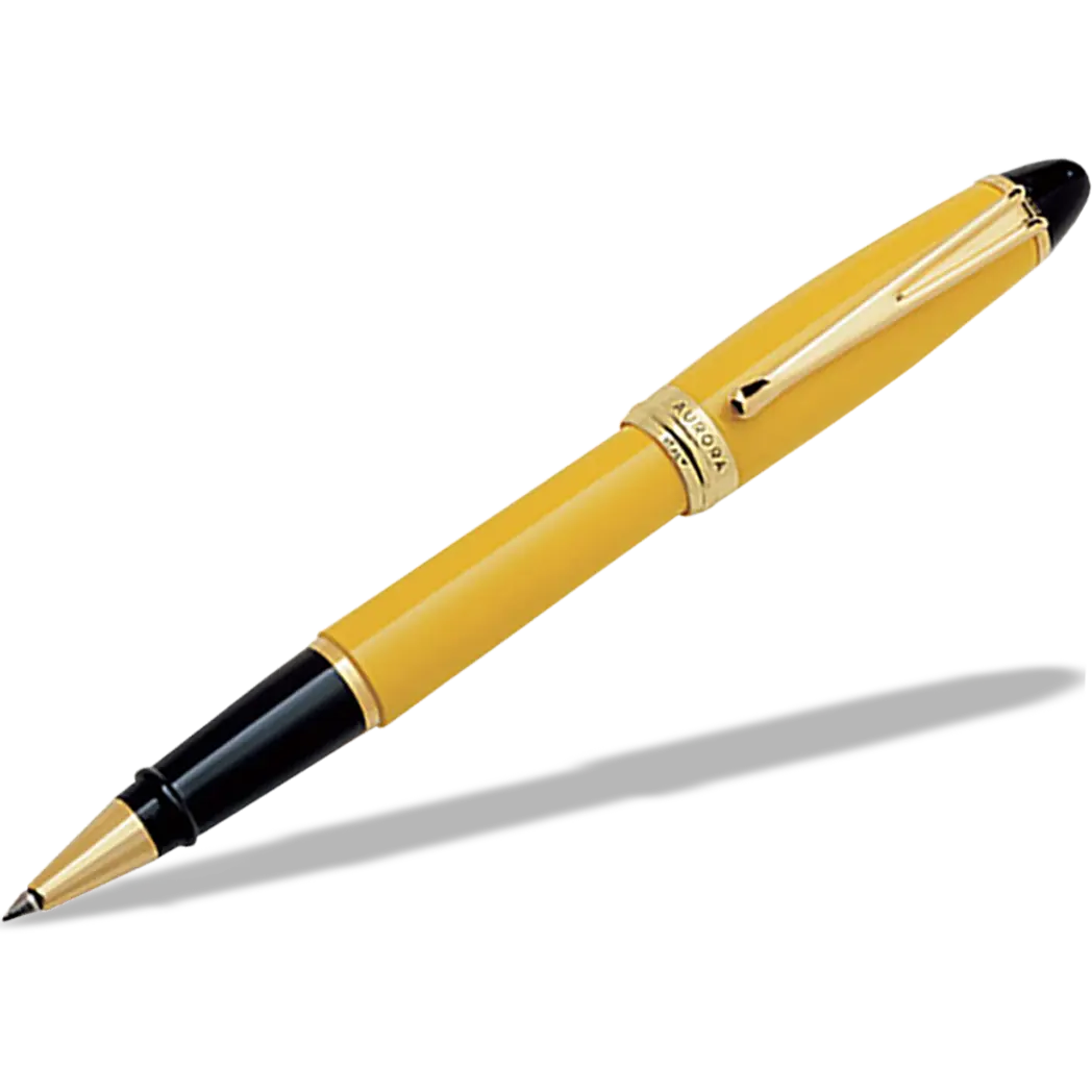 Aurora Ipsilon Rollerball Pen - Yellow-Pen Boutique Ltd
