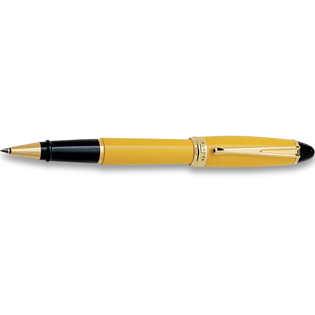 Aurora Ipsilon Rollerball Pen - Yellow-Pen Boutique Ltd