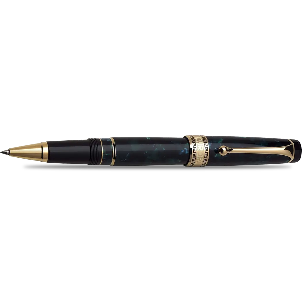 Aurora Optima Auroloide Rollerball Pen - Emerald Green - Gold Trim-Pen Boutique Ltd