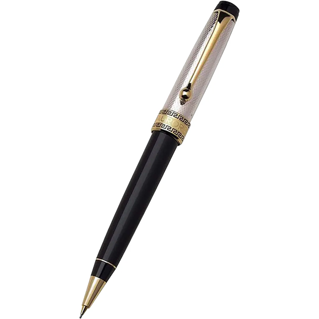 Aurora Optima Pencil - Solid Silver - 0.7 mm-Pen Boutique Ltd