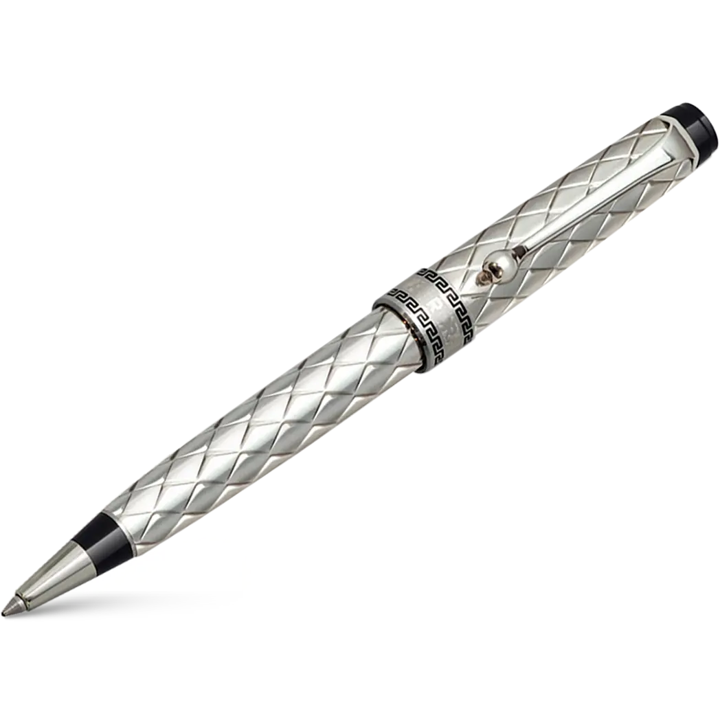 Aurora Optima Riflessi Ballpoint Pen - Sterling Silver-Pen Boutique Ltd