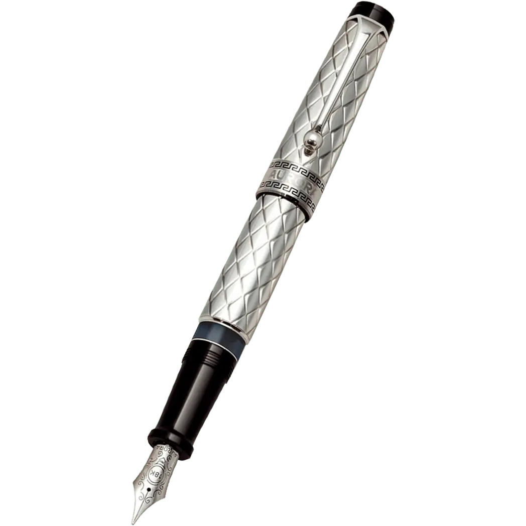 Aurora Optima Riflessi Fountain Pen - Sterling Silver-Pen Boutique Ltd