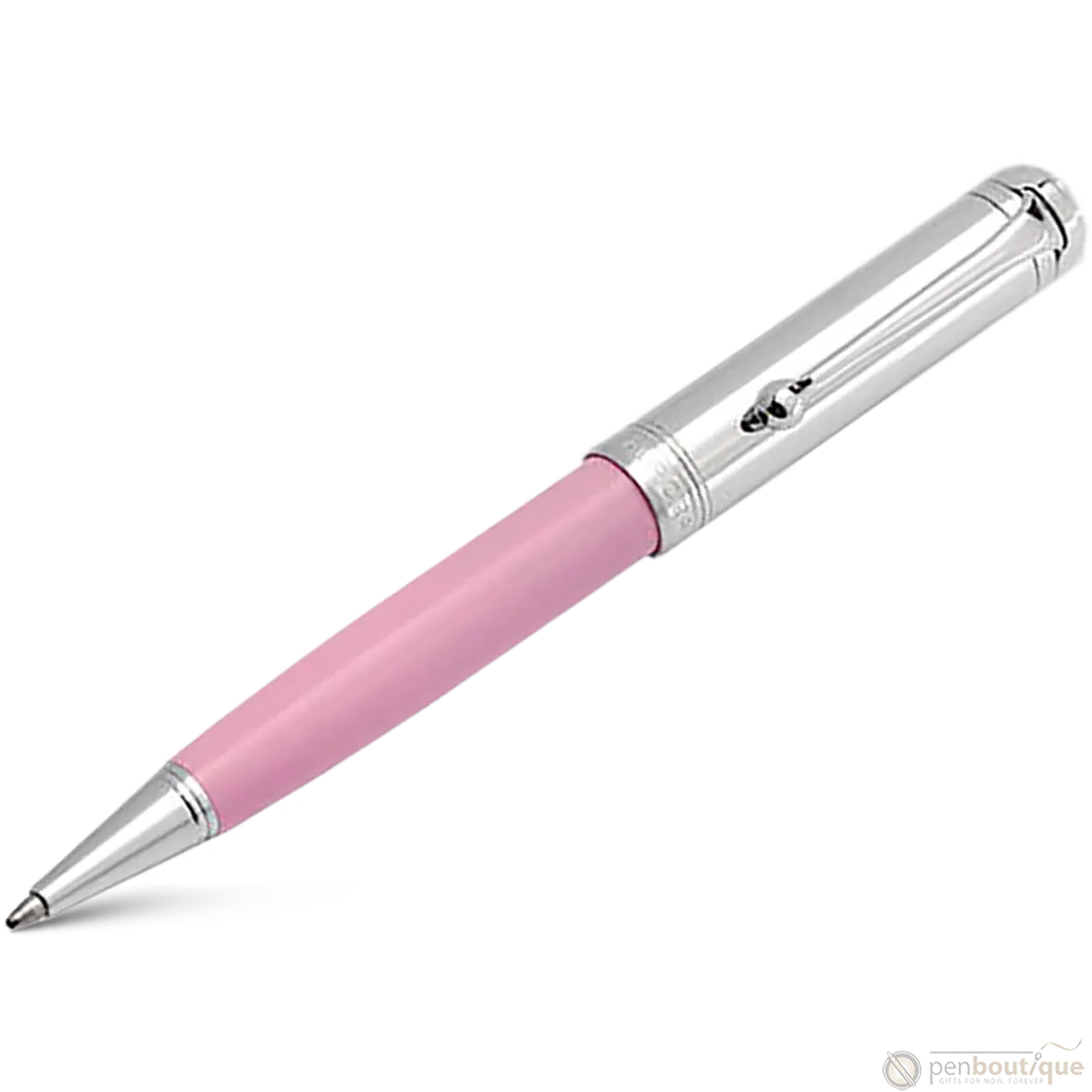 Aurora Talentum Ballpoint Pen - Pink - Chrome Trim-Pen Boutique Ltd