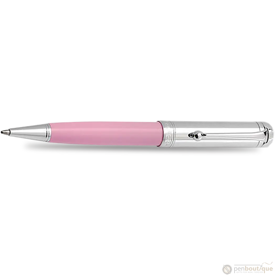 Aurora Talentum Ballpoint Pen - Pink - Chrome Trim-Pen Boutique Ltd