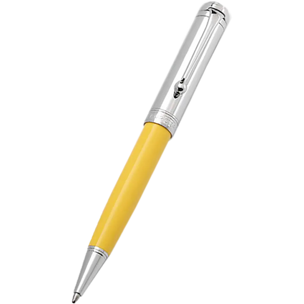 Aurora Talentum Ballpoint Pen - Yellow - Chrome Trim-Pen Boutique Ltd