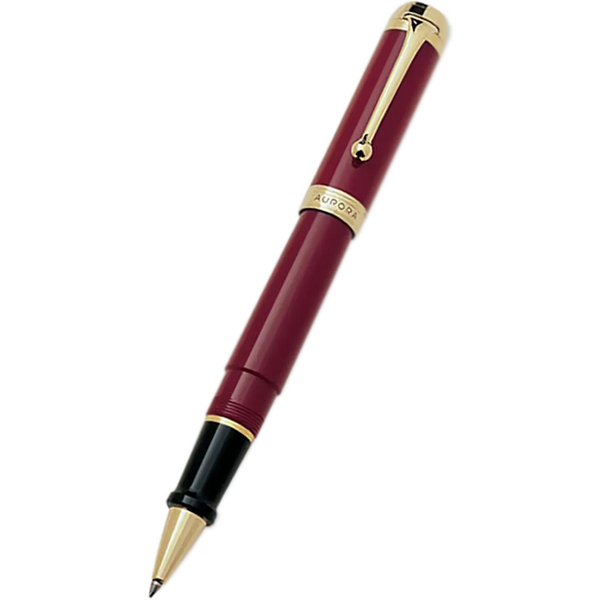 Aurora Talentum Classic Rollerball Pen - Burgundy - Gold Trim-Pen Boutique Ltd