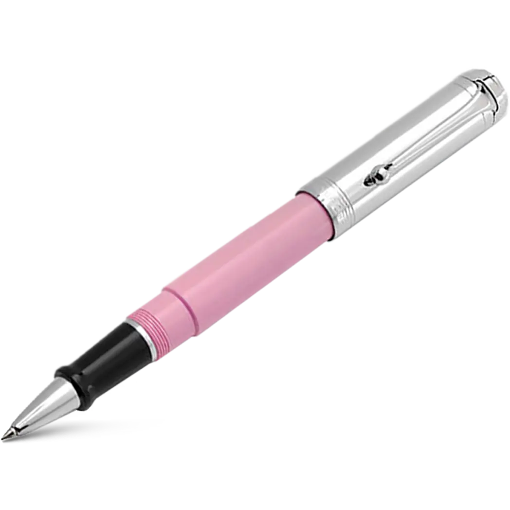 Aurora Talentum Rollerball Pen - Pink - Chrome Trim-Pen Boutique Ltd