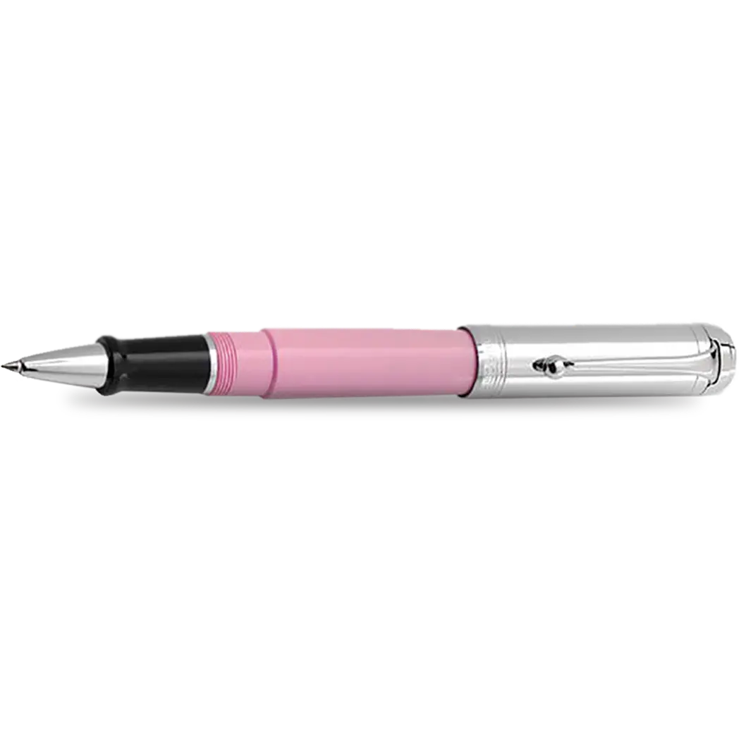 Aurora Talentum Rollerball Pen - Pink - Chrome Trim-Pen Boutique Ltd