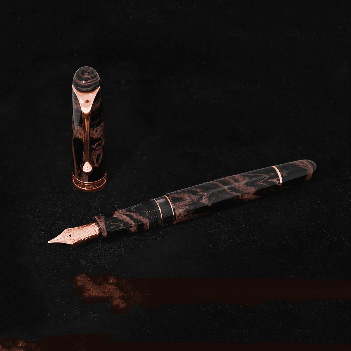 Aurora 88 Fountain Pen - Cognac Ebonite - Limited Edition - Pen Boutique Ltd