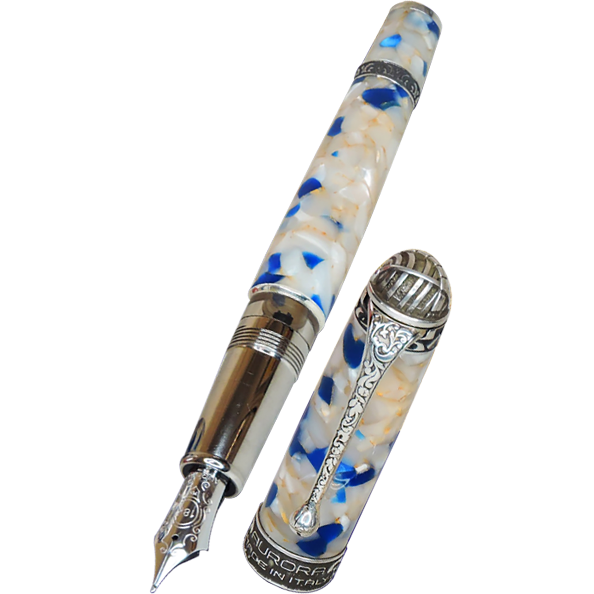 Aurora Ancient Maps Fountain Pen - Fra Mauro - 18K Gold Nib (Limited Edition)-Pen Boutique Ltd