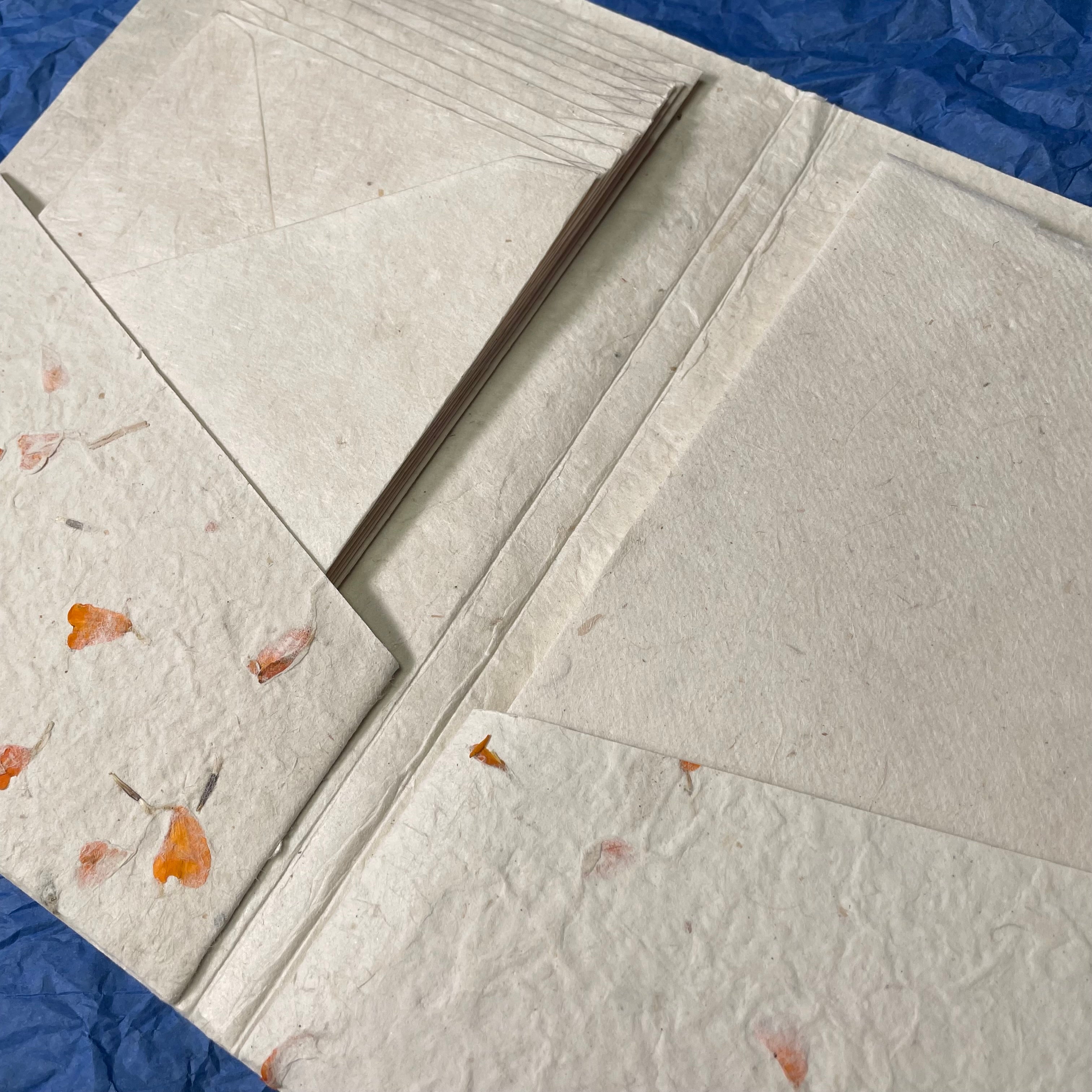 Monk Paper Lokta Stationery Writing Set - Marigold-Pen Boutique Ltd