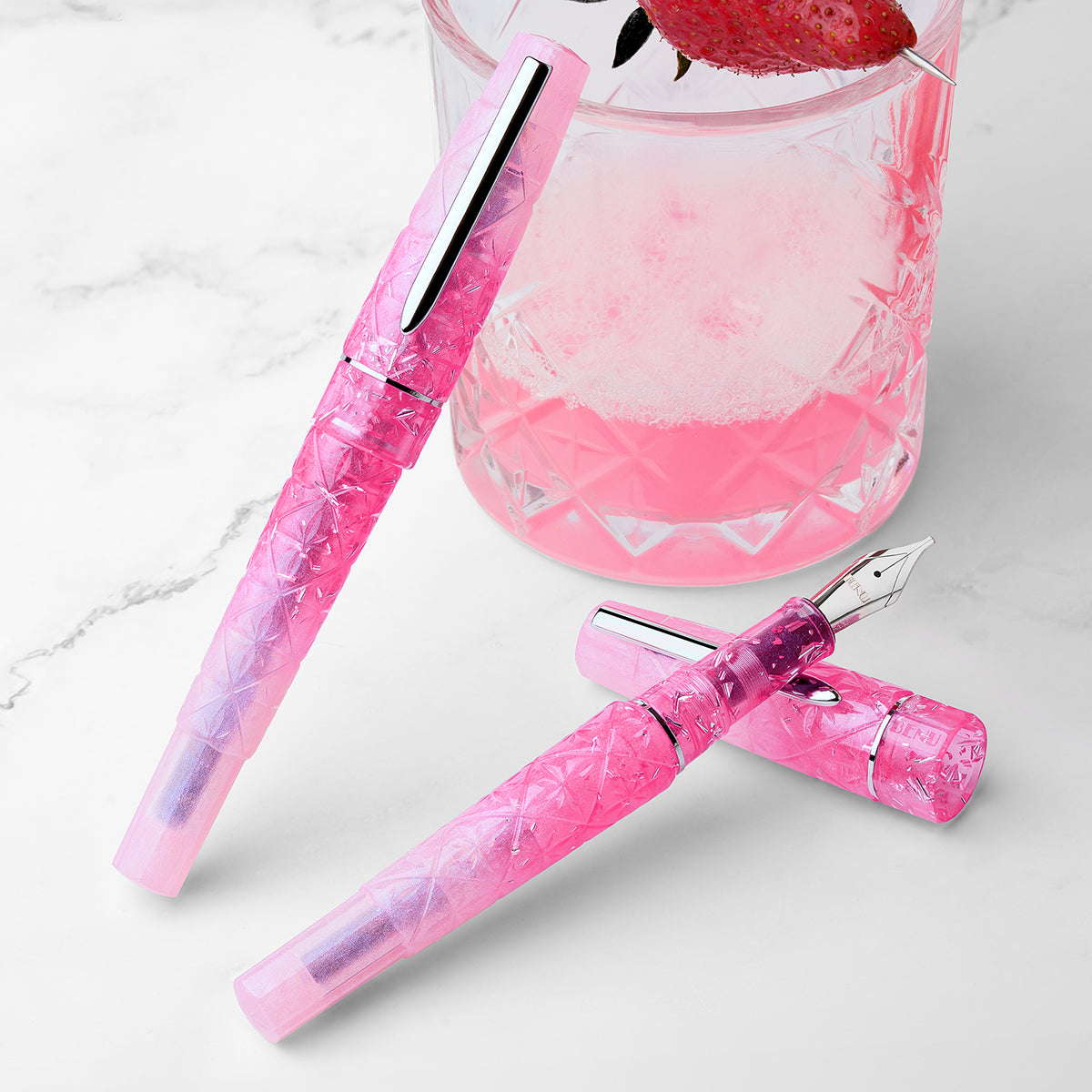 Benu Cocktail Hour Fountain Pen - Pink Lady-Pen Boutique Ltd