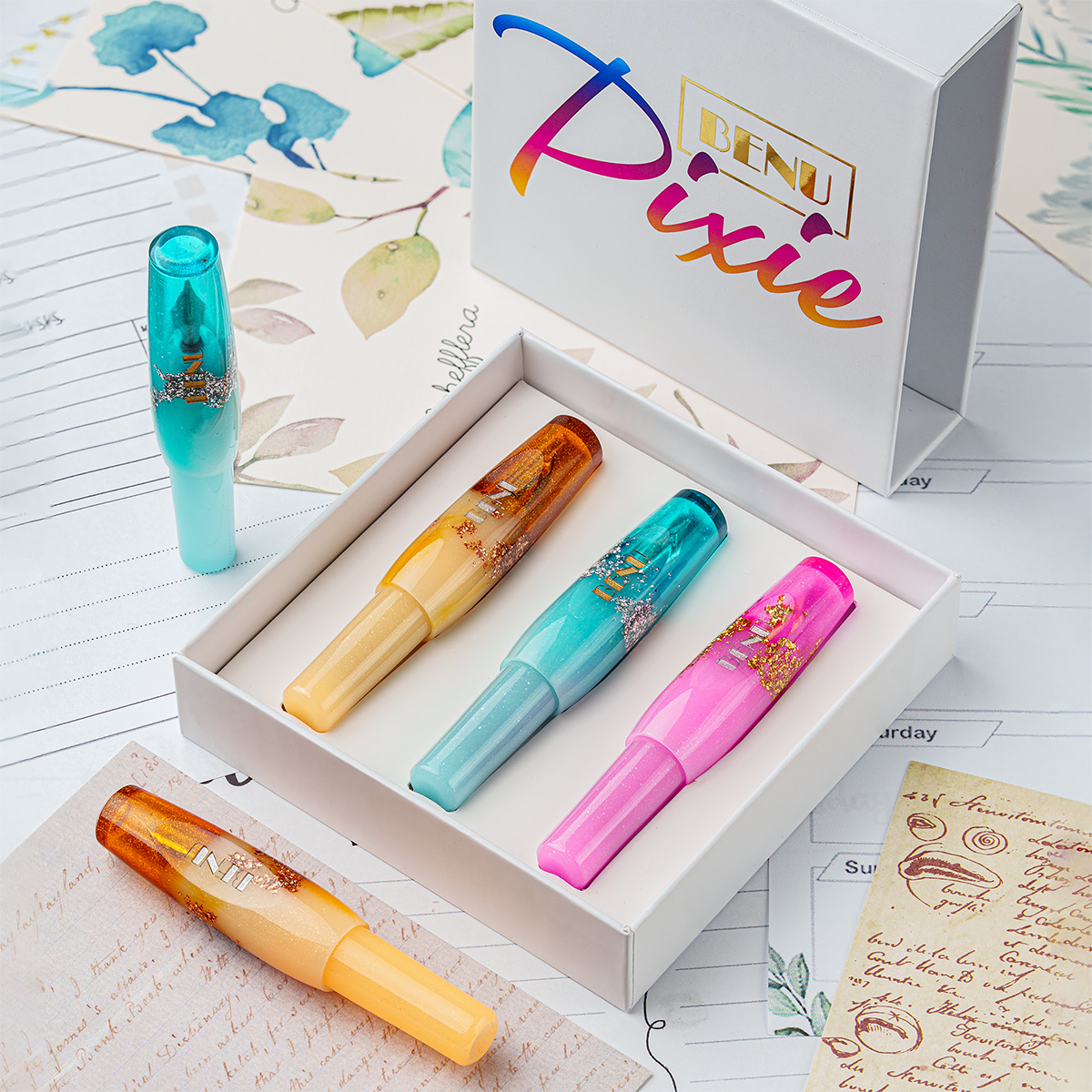 Benu Enchanted Pastels – Pixie Collection - Fountain Pen Set-Pen Boutique Ltd
