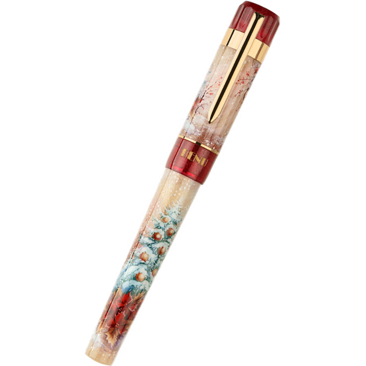 Benu Haute Fountain Pen - Tribute to Noel In Snow (Christmas Special Edition)-Pen Boutique Ltd