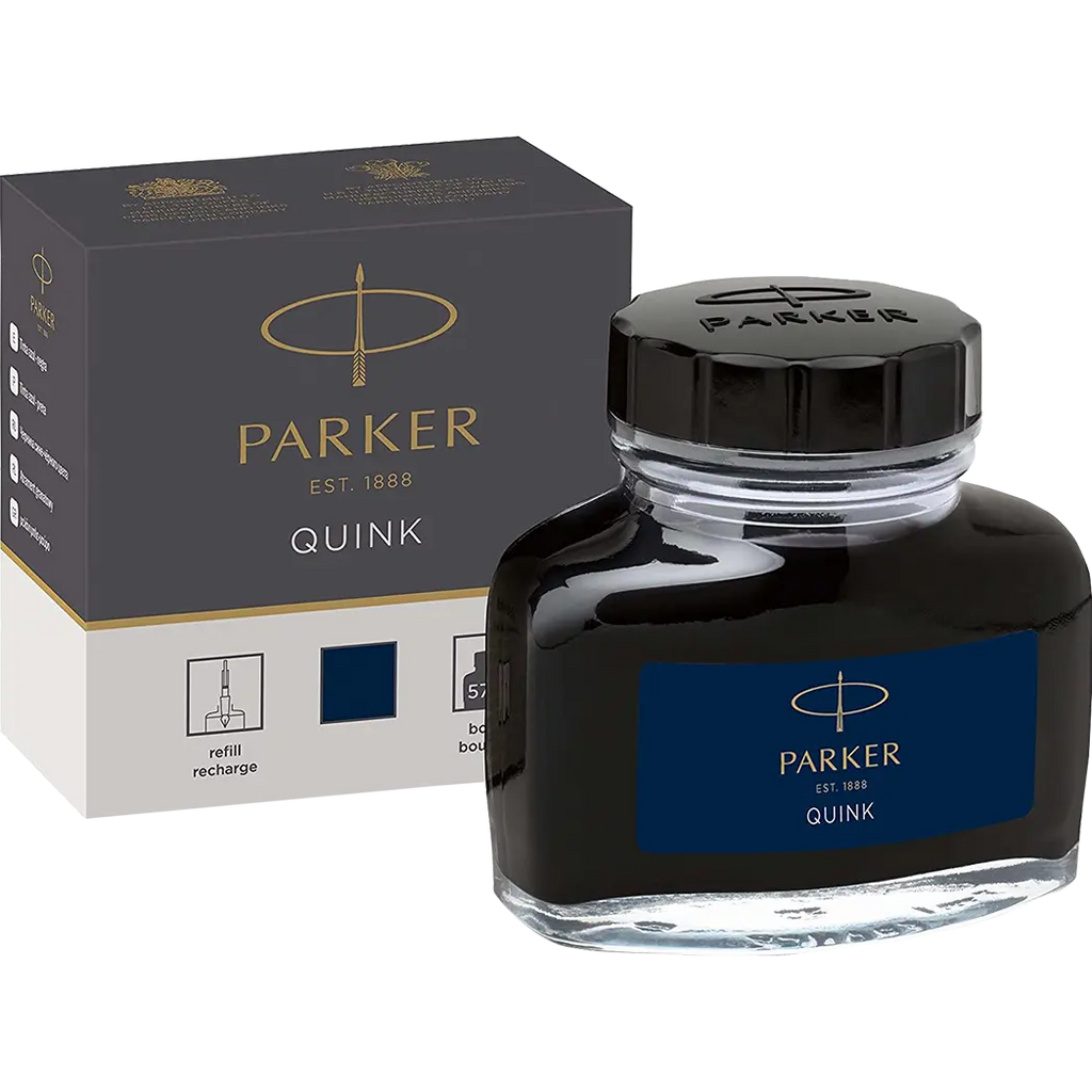 Parker Quink Permanent Blue-Black Bottled Ink Refill