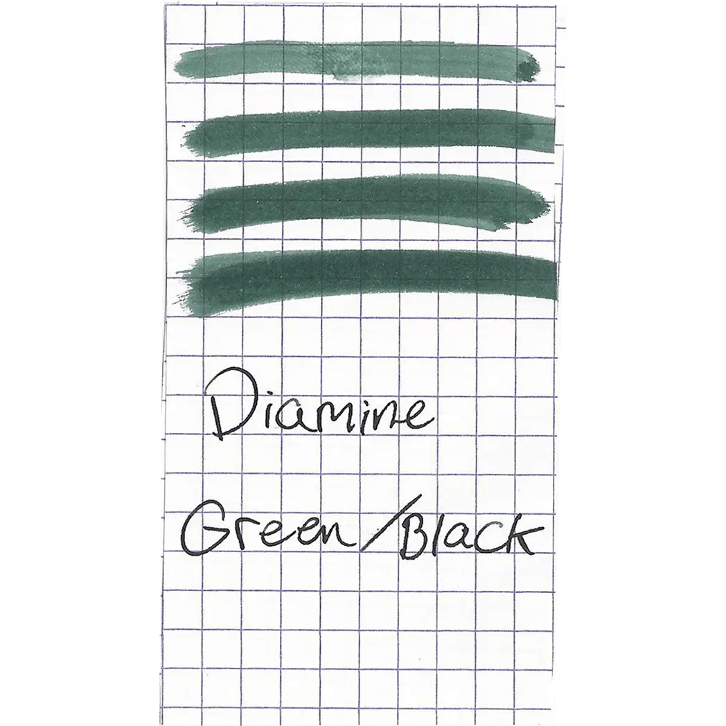 Diamine Ink Bottle - Green/Black - 80ml - Pen Boutique Ltd