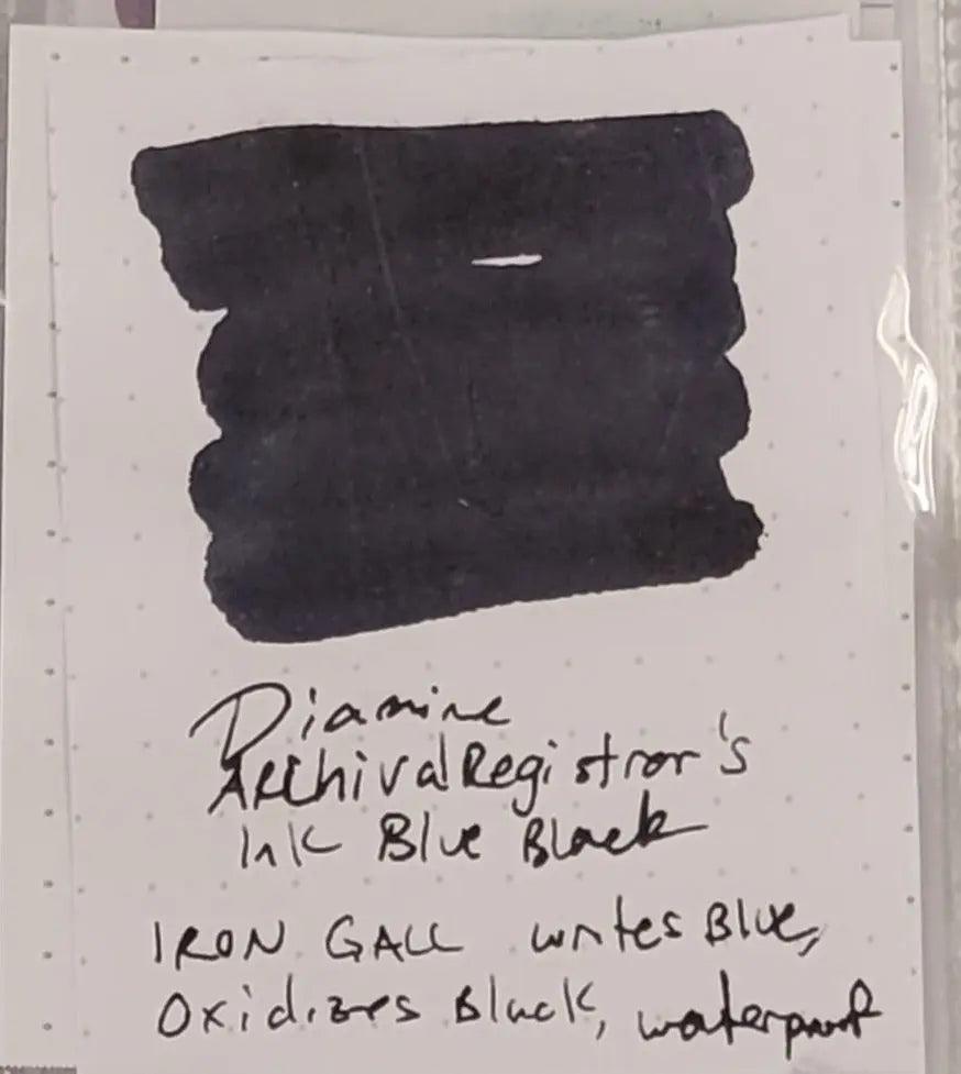 Diamine Blue/Black Registrars Ink - 100 ml-Pen Boutique Ltd