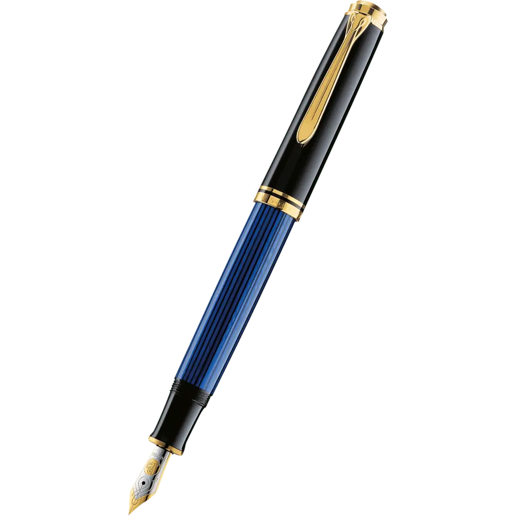 Pelikan Souveran Fountain Pen - M600 Black/Blue-Pen Boutique Ltd