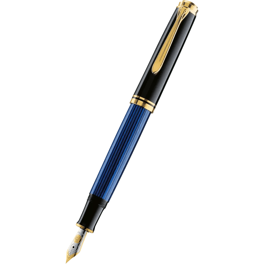 Pelikan Souveran Fountain Pen - M400 Black/Blue - Pen Boutique Ltd