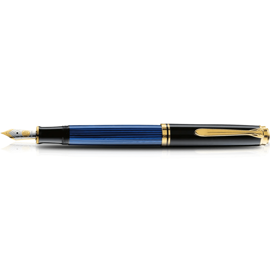 Pelikan Souveran Fountain Pen - M400 Black/Blue - Pen Boutique Ltd
