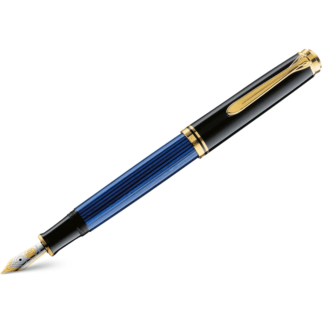 Pelikan Souveran Fountain Pen - M400 Black/Blue - Pen Boutique Ltd