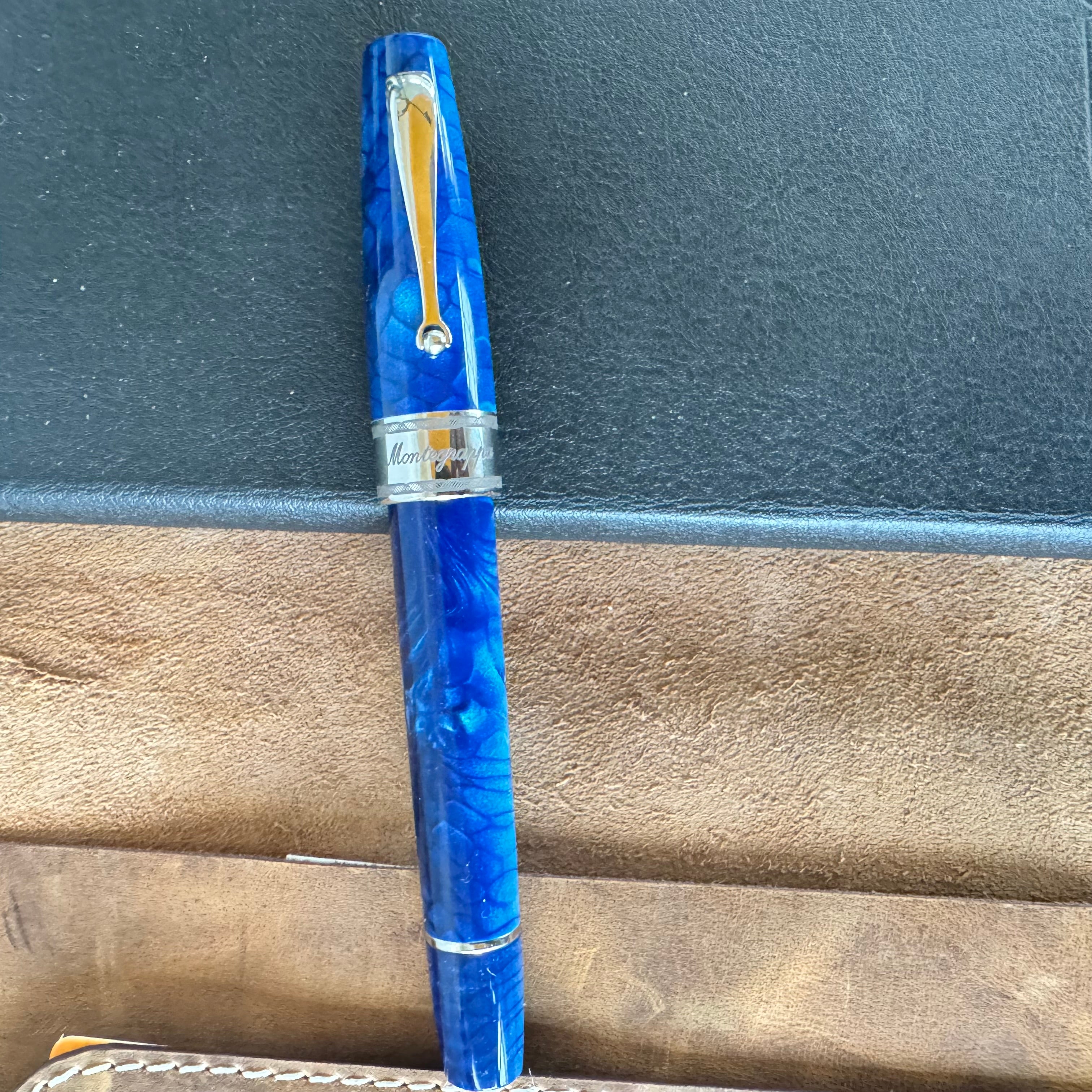 Montegrappa Limited Edition Fountain Pen - Regal Year Of The Dragon - Indigo Blue (Extra & Deluxe)-Pen Boutique Ltd
