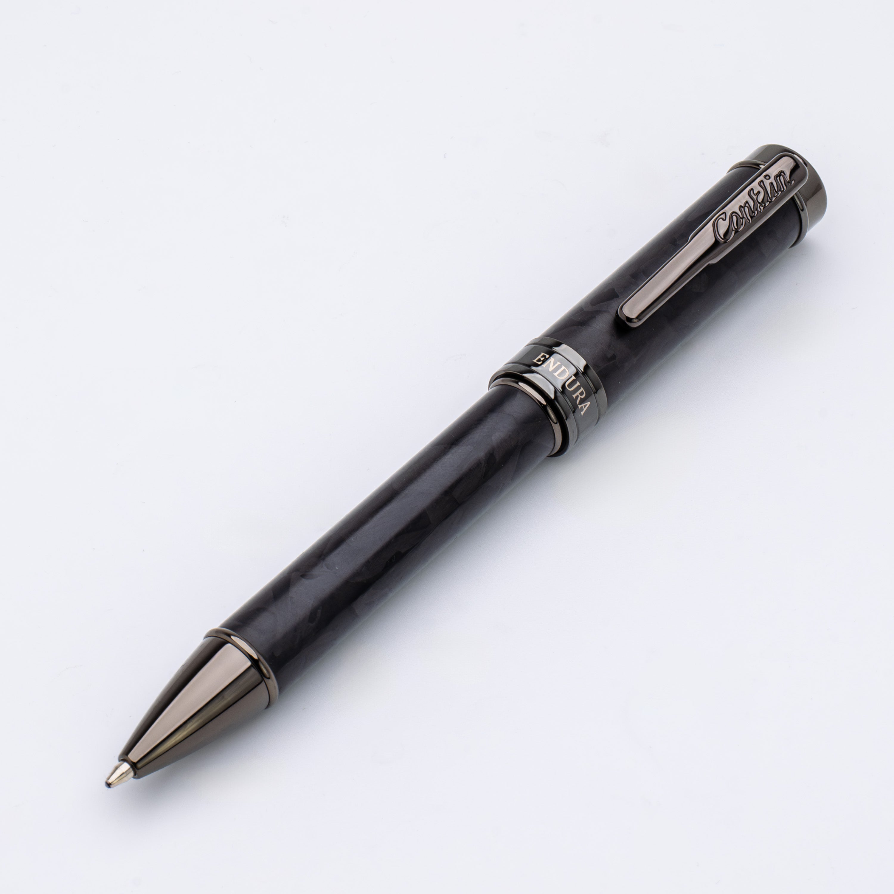 Conklin Endura Ballpoint Pen - Forged Carbon Fiber - Gunmetal Trim (Numbered Edition)