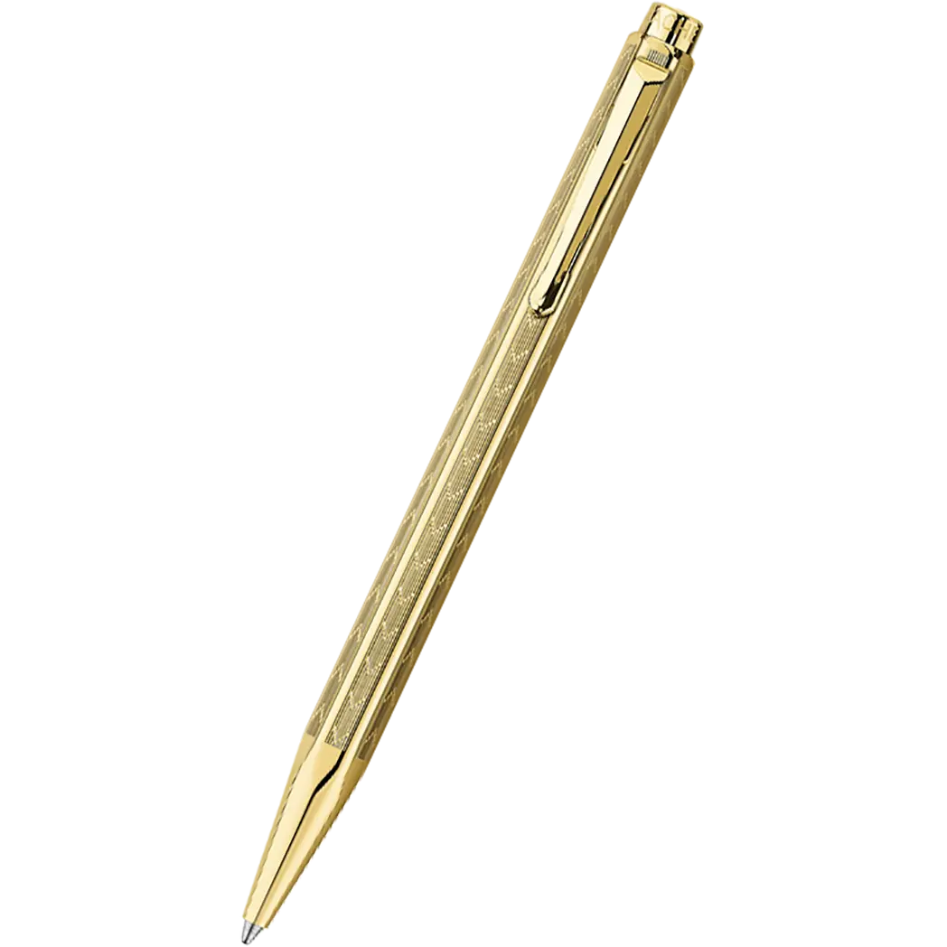 Caran d Ache Ecridor Ballpoint Pen - Chevron Gilded-Pen Boutique Ltd