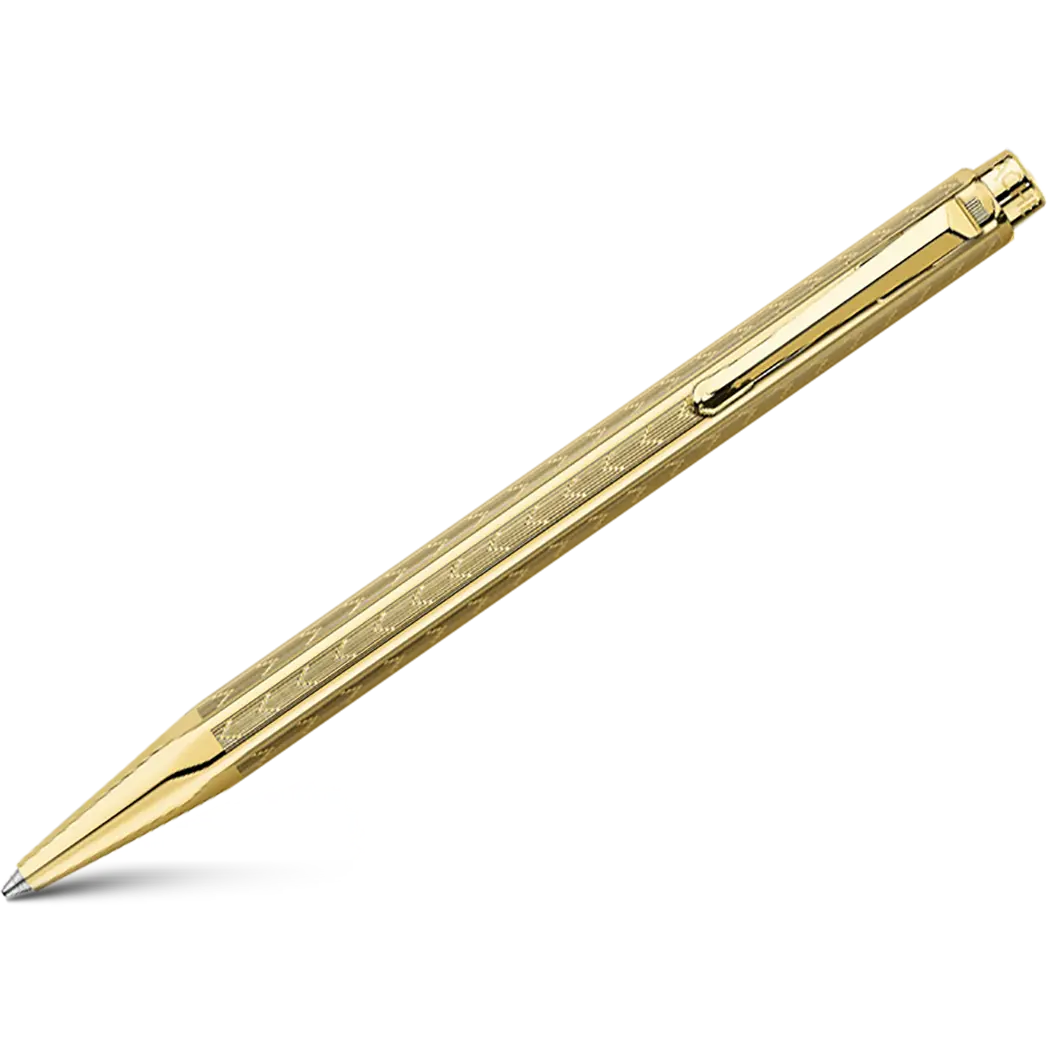 Caran d Ache Ecridor Ballpoint Pen - Chevron Gilded-Pen Boutique Ltd