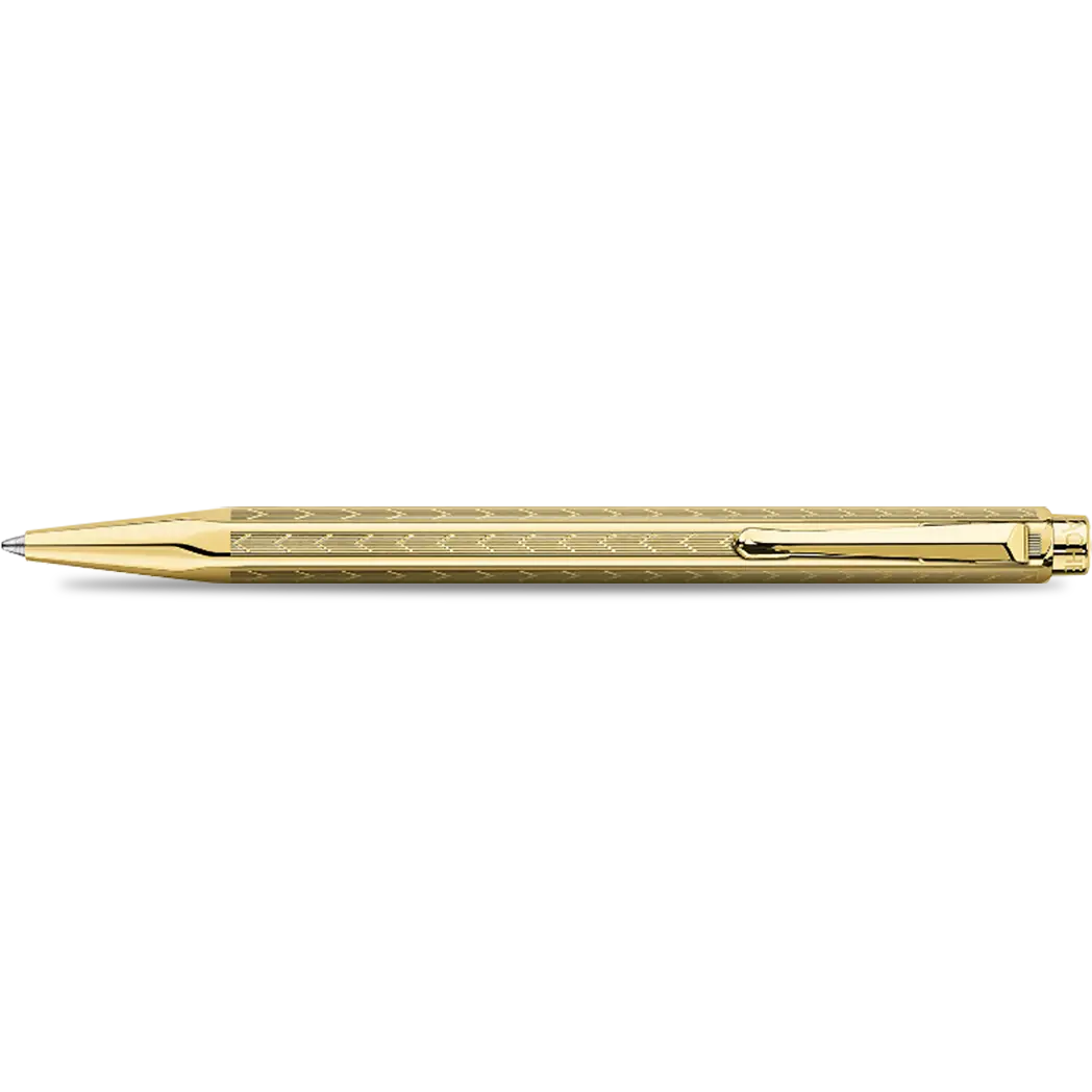 Caran d Ache Ecridor Ballpoint Pen - Chevron Gilded-Pen Boutique Ltd
