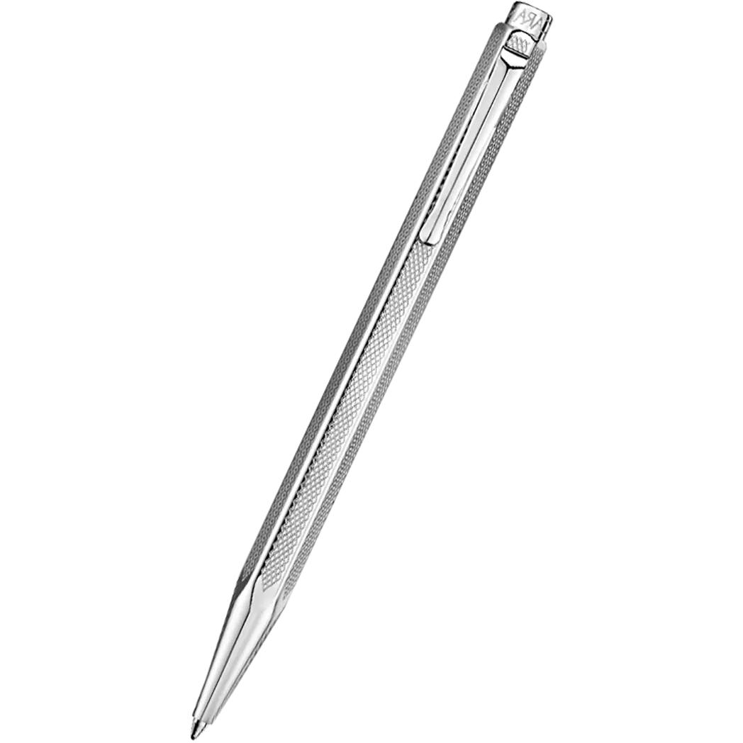 Caran d Ache Ecridor Ballpoint Pen - Retro - Silver Plated-Pen Boutique Ltd