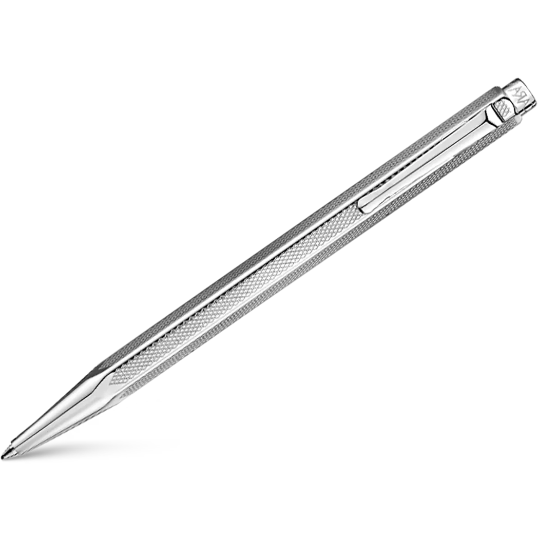 Caran d Ache Ecridor Ballpoint Pen - Retro - Silver Plated-Pen Boutique Ltd