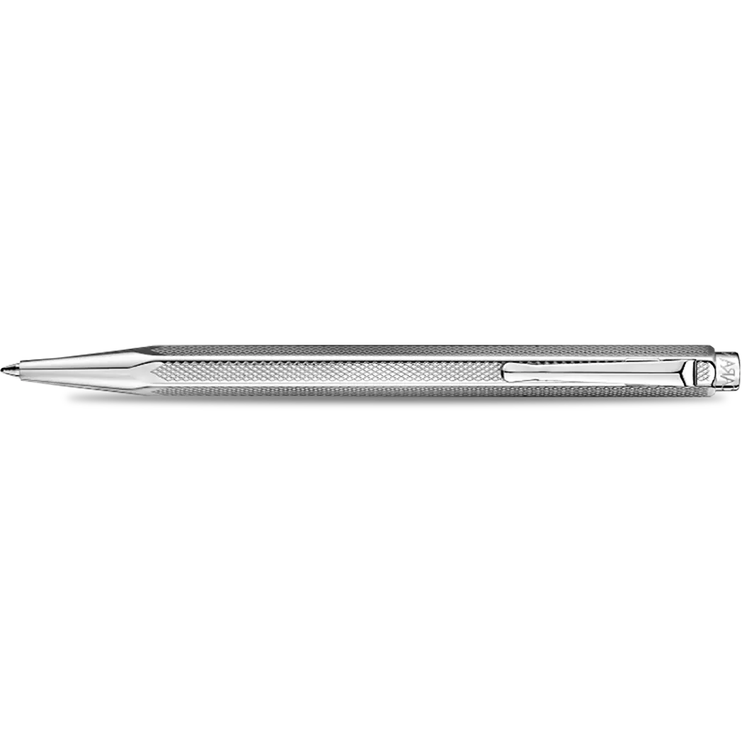 Caran d Ache Ecridor Ballpoint Pen - Retro - Silver Plated-Pen Boutique Ltd