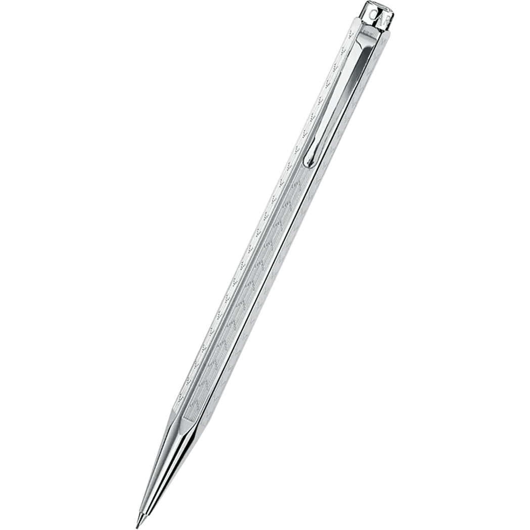 Caran d Ache Ecridor Mechanical Pencil - Chevron - Rhodium Trim - Pen Boutique Ltd
