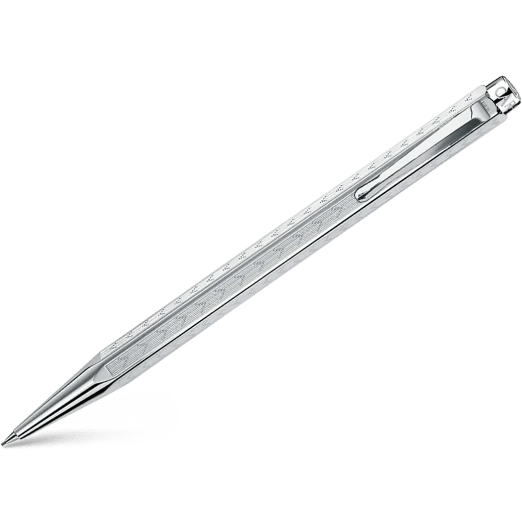Caran d Ache Ecridor Mechanical Pencil - Chevron - Rhodium Trim - Pen Boutique Ltd