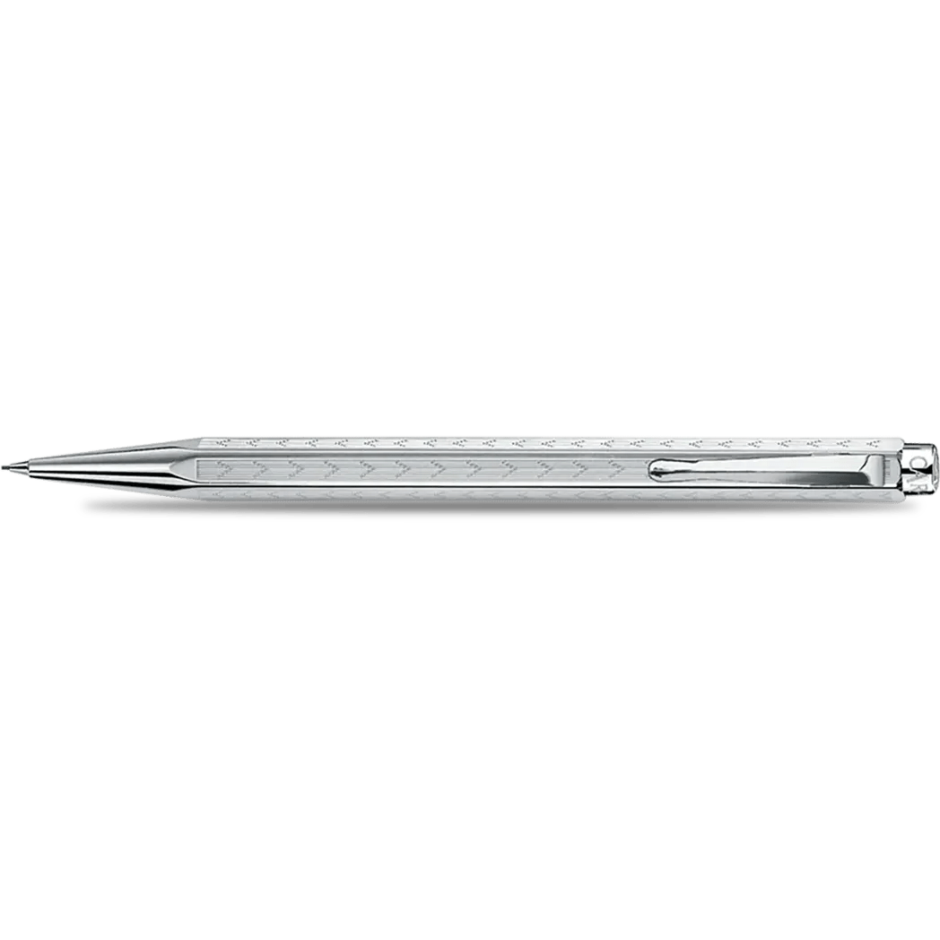 Caran d Ache Ecridor Mechanical Pencil - Chevron - Rhodium Trim - Pen Boutique Ltd