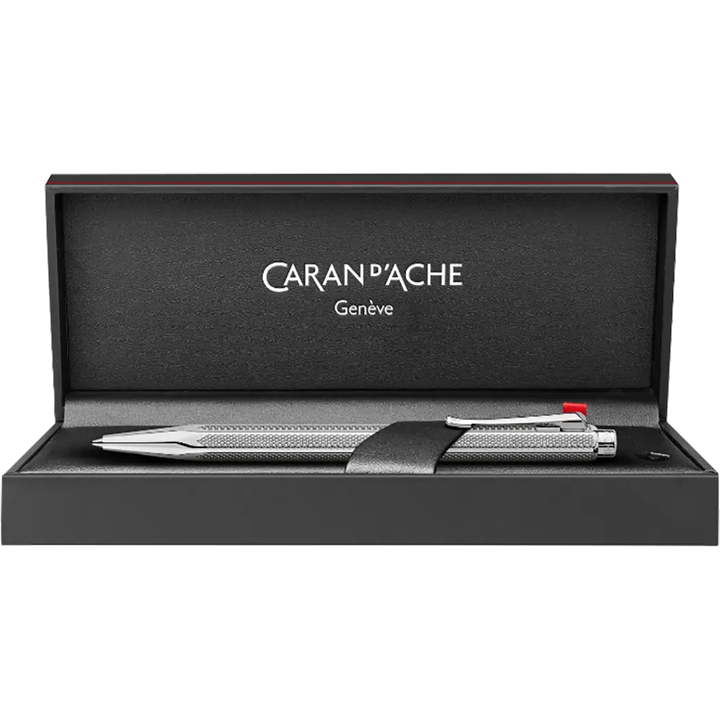 Caran d Ache Ecridor "Retro" Rollerball Pen - Silver Plated-Pen Boutique Ltd